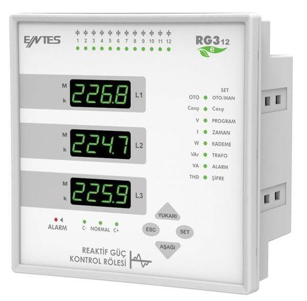 ENTES Reaktif Güç Kontrol Rölesi RG3-12E M3682 - 1