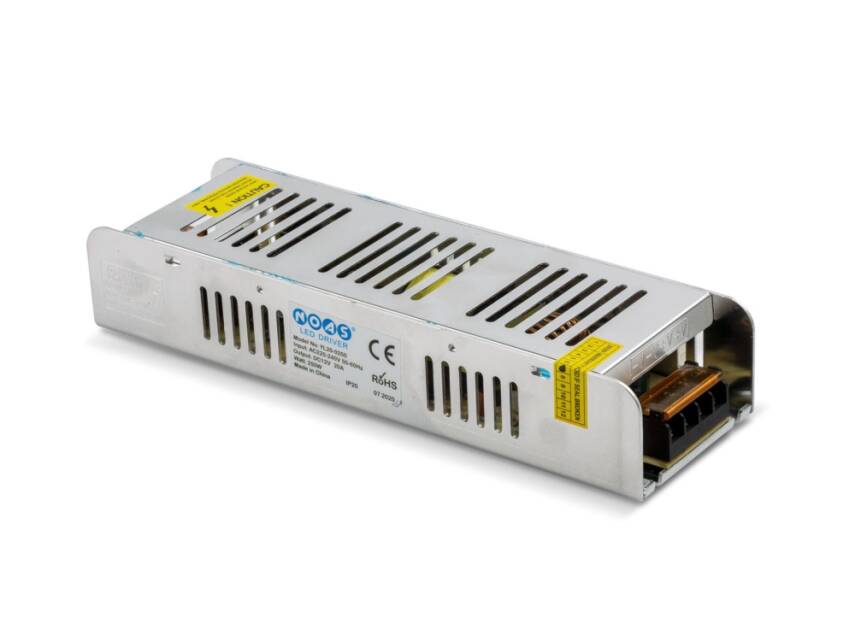 Noas 12 Volt 20 Amper Slim Şerit Led Trafosu YL20-0250 - 1
