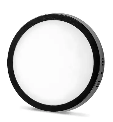 Noas 18W 6500K Beyaz Işık Siyah Yuvarlak Sıva Üstü Led Panel YL14 1800 S