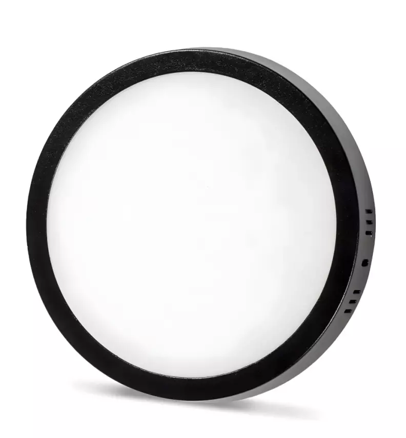 Noas 18W 6500K Beyaz Işık Siyah Yuvarlak Sıva Üstü Led Panel YL14 1800 S - 1