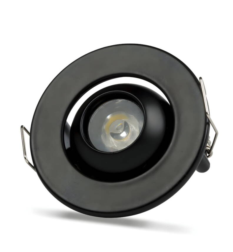 Noas 1W Siyah Kasa Manda Gözü Hareketli Led Spot Günışığı YL94-0202 - 1