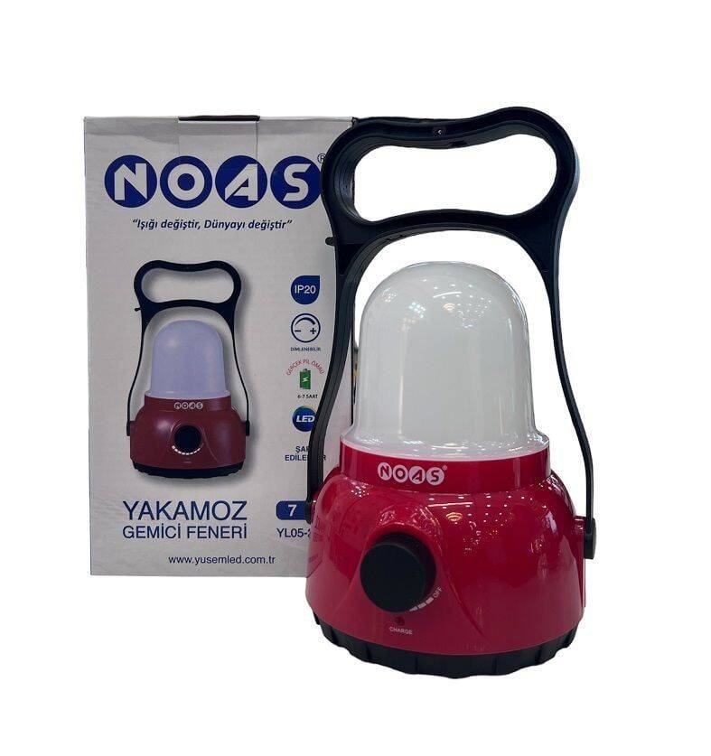 Noas 7W Şarj Edilebilir Yakamoz Led Gemici Feneri YL05-2001 - 1
