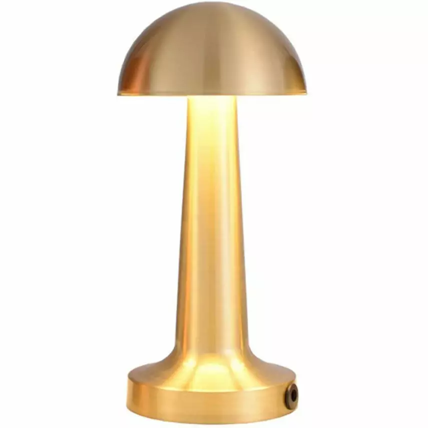 NOAS ATİNA Altın Renk Şarj Edilebilir LED Dokunmatik Masa Lambası Şarjlı YL86-1230 - 1