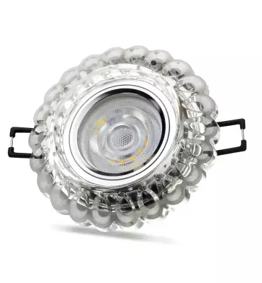 Noas Geras 3W 4000K Natural Beyaz Led Çerçeveli Dekoratif Kristal Cam Boş Kasa YL65 1667