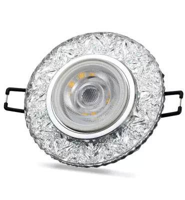 Noas Hektor 3W 4000K Natural Beyaz Led Çerçeveli Dekoratif Kristal Cam Boş Kasa YL65 1677