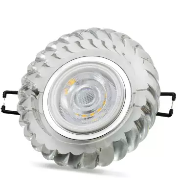 Noas Karya 3W 4000K Natural Beyaz Led Çerçeveli Dekoratif Kristal Cam Boş Kasa YL65 1697