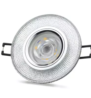Noas Lita 3W 4000K Natural Beyaz Led Çerçeveli Dekoratif Kristal Cam Boş Kasa YL65 1707