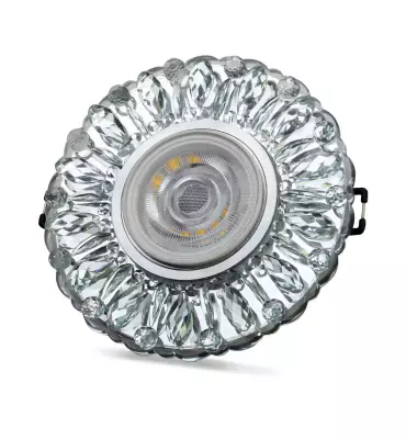 Noas Lodos 3W 4000K Natural Beyaz Led Çerçeveli Dekoratif Kristal Cam Boş Kasa YL65 1717