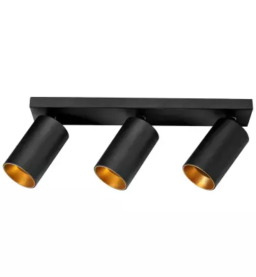 Noas Milano Siyah - Bakır Üçlü Dekoratif Sıva Üstü Boş Kasa YL60-9170