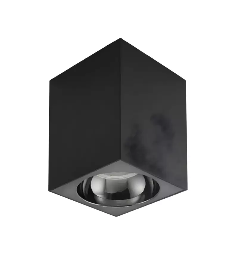 Noas Venedik Siyah - Krom Dekoratif Sıva Üstü Boş Kasa Kare YL60-9153 - 1