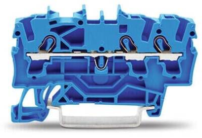 WAGO 2002-1304 2,5MM² 3 İLETKENLİ GEÇİŞ KLEMENSİ MAVİ